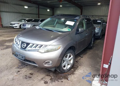 2009 Nissan Murano Sl из США, поврежденный, VIN JN8AZ18U59W031105